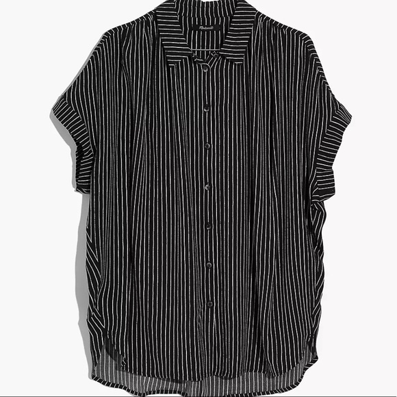 Madewell Tops - Madewell Central Drapey Shirt in Harold Stripe